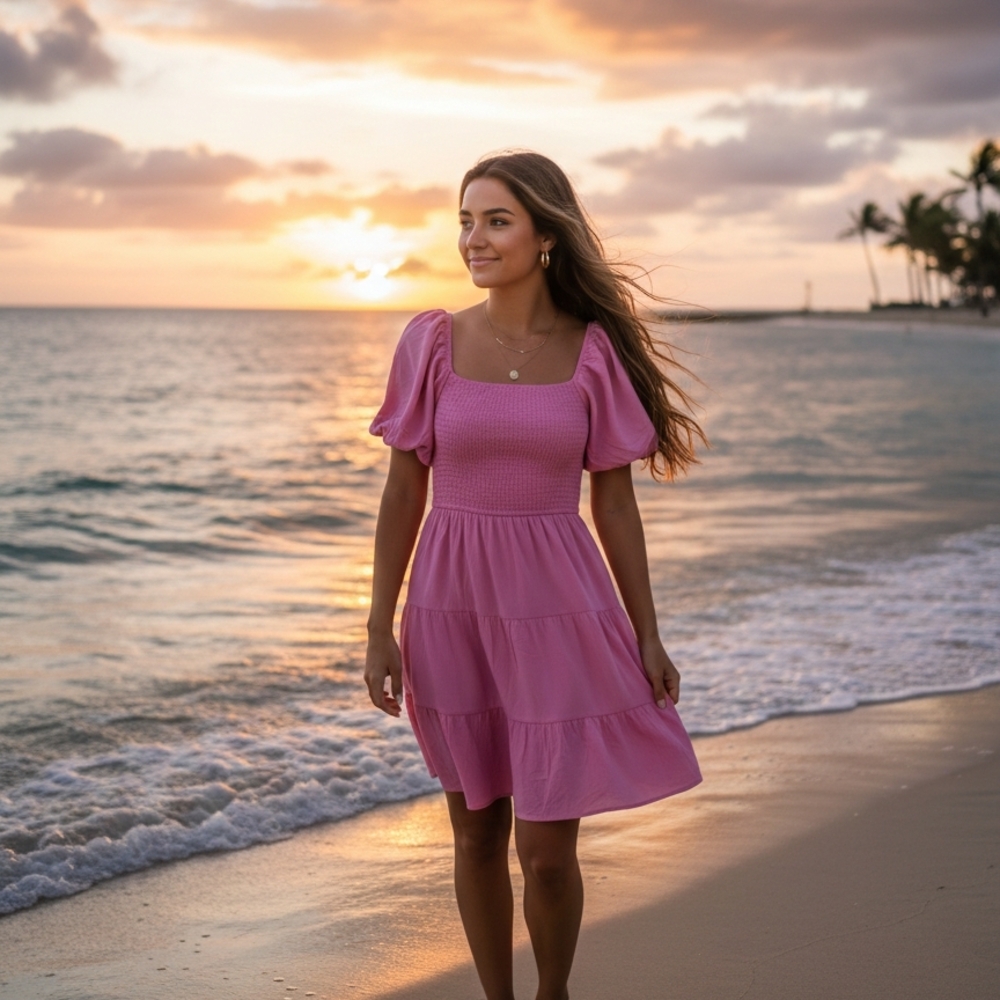 Elegant Pink Dress